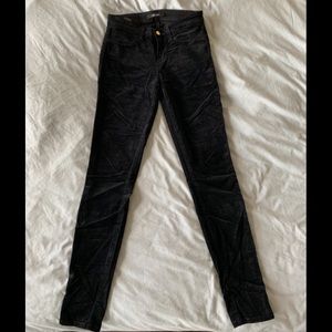 J BRAND Black Velvet Pants